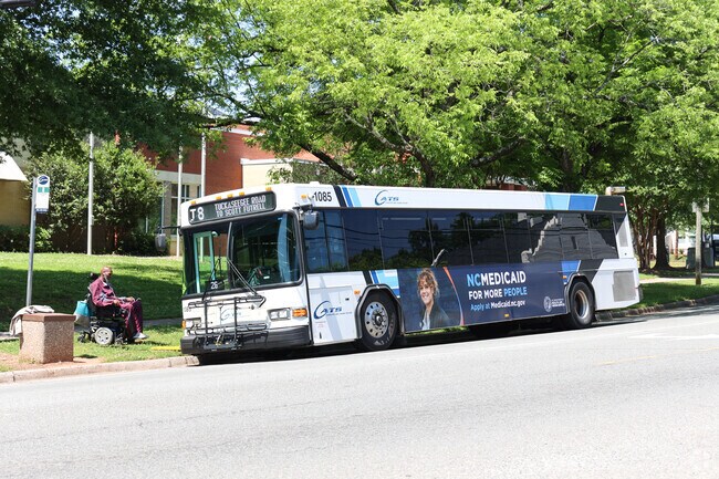 Enderly Park residents enjoy car-free travel with CATS bus stops nearby.