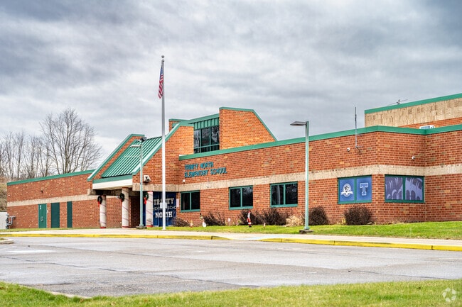 At Trinity North Elementary School, 42% of students scored above the proficient level for math.