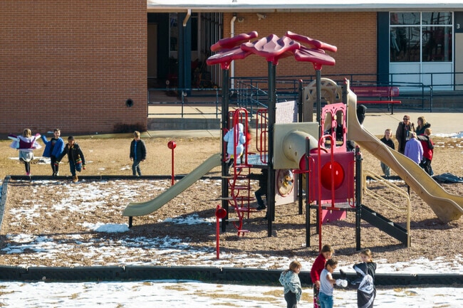 Children get to burn off excess energy during recess in Haysville.