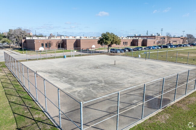 Blalack Middle School provides a basketball court for students to enjoy.
