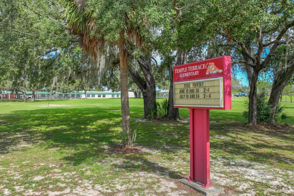 Temple Terrace Elementary School welcomes East Tampa children to learn fundamental education.