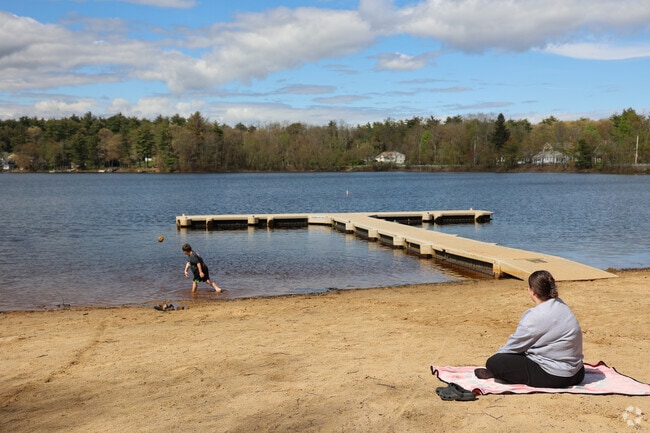 Enjoy skipping rocks the beach at American Legion Park in Georgetown.