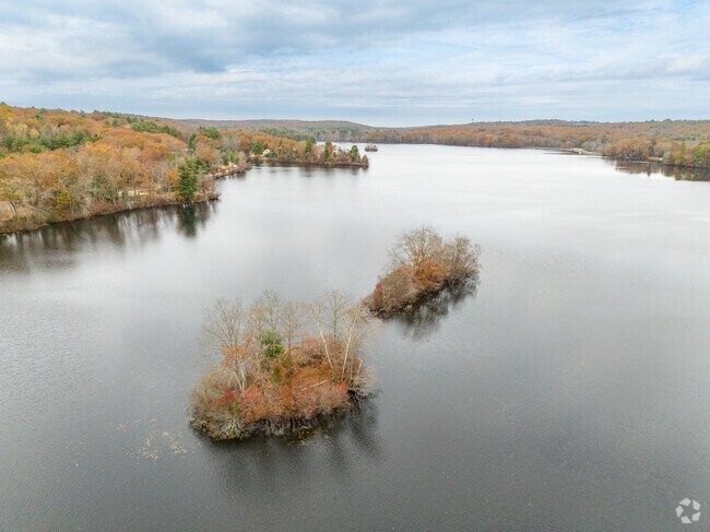 Stillwater Reservoir is a main feature separating the Smithfield and Greenville neighborhoods.