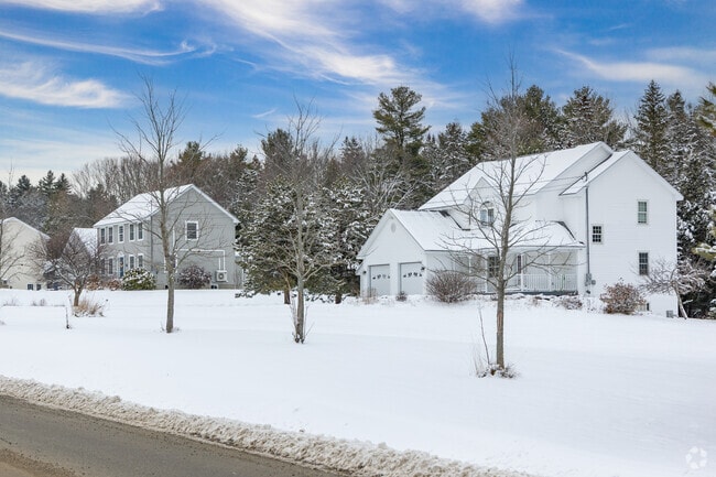 Residential streets feature New Englander, Cape, and Colonial styles in Holden.