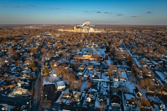 McAllister Recreation Center shines in the setting sun on the friendly streets of Monon.