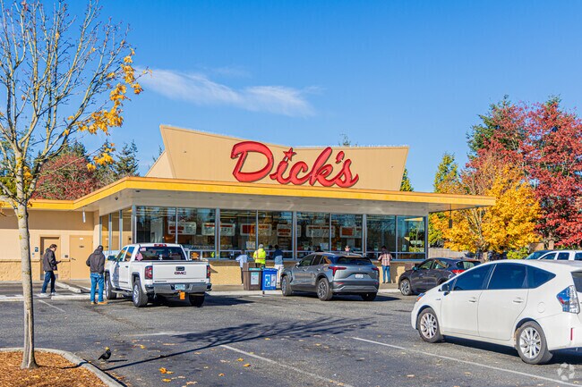 Dick's Drive-in is a popular burger joint in the Chase Lake neighborhood.