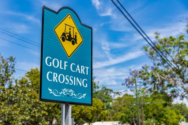 In New Port Richey South golf carts are a popular mode of travel.