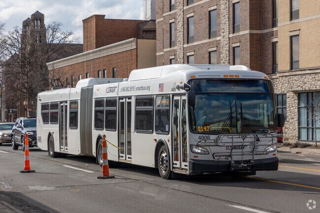 Bus lines on Michigan Avenue.
