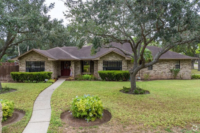 Ranch-style homes can be found in neighborhoods throughout San Benito, Texas.