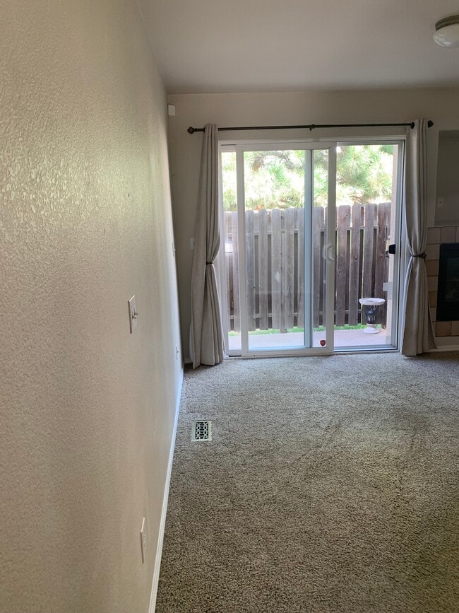 Living area and outside patio