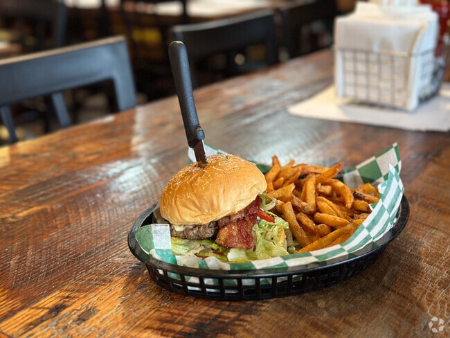The Vest Burger is a great choice at Ryes Restaurant in West Brownsville.