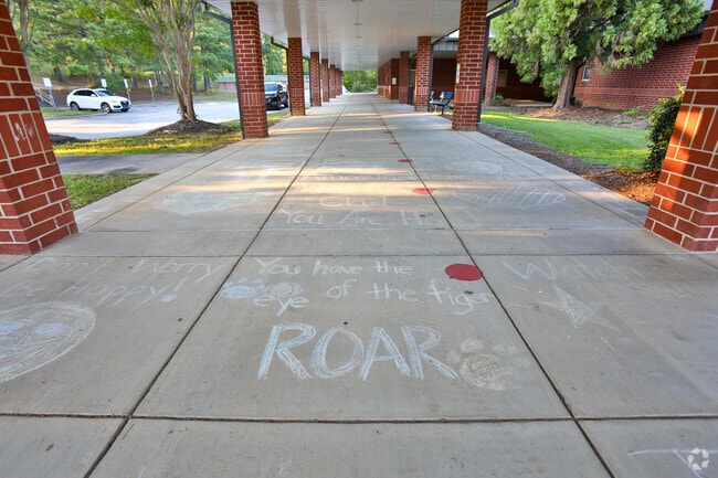 Brightwood Elementary School encourages its students to express themselves around the campus.