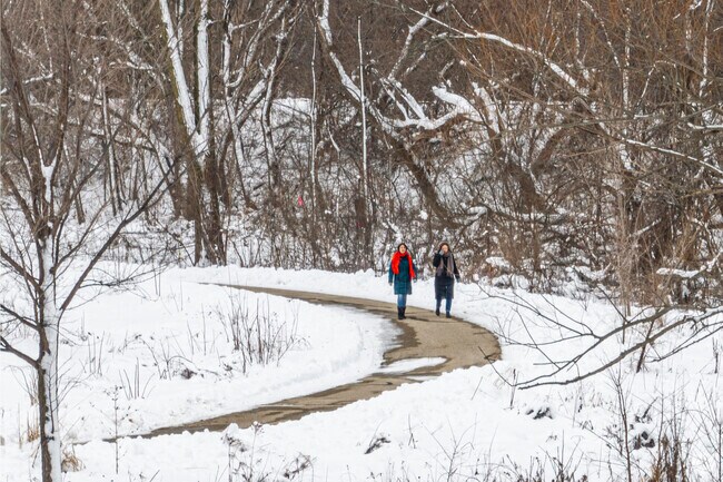 Residents of Bay Creek often enjoy walks along the Wingra Creek Trail.