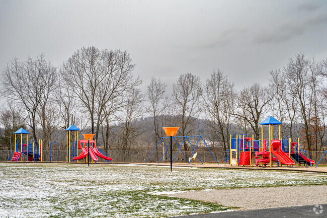 Students at Jefferson-Morgan Elementary School have a playground to play on.