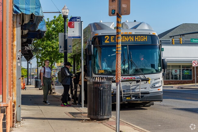 Central Ohio Transit Authority bus stops are throughout Old North Columbus.