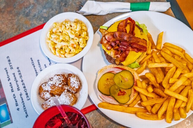 Cavetown is just minutes away from the burgers and side available at Dixie Diner.