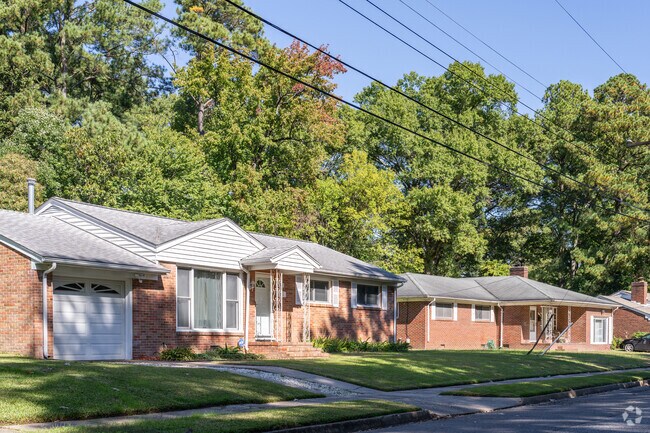 Ingleside is filled with brick ranch homes that reflect mid-century suburban architecture.
