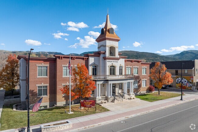 Ephraim City Hall anchors local government in the center of town.