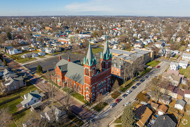 Fort Wayne's Most Precious Blood Catholic School is attached to the church.
