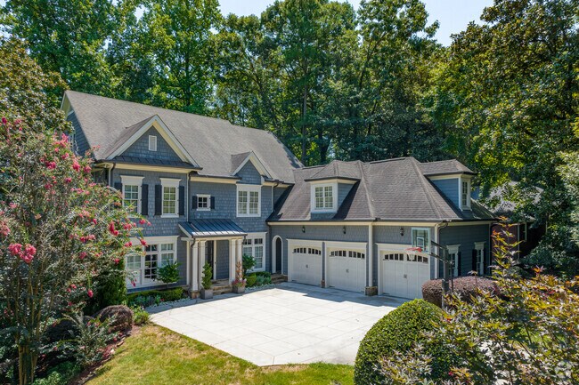 Millennium mansions are common throughout the West Paces neighborhood.