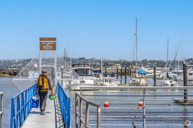 Friday afternoon, a man b-lines for his boat eager to escape for the weekend.