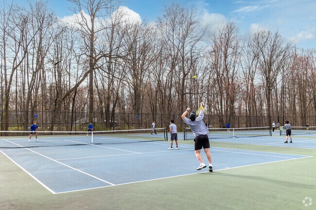 Memorial Park’s courts in West Caldwell are ideal for casual games and community recreation.