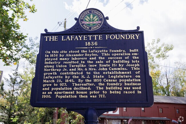 The Lafayette Foundry, built back in 1836, once stood on this site.