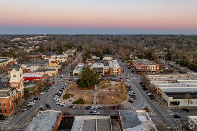 Historic Covington square is popular spot for tourists and locals alike.