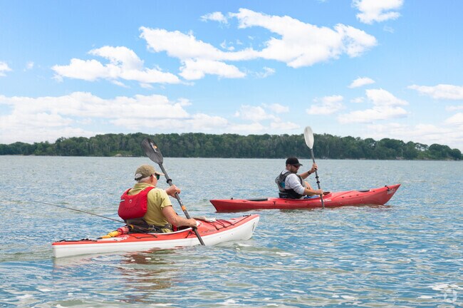 Freeport’s calm coves are popular for kayaking.