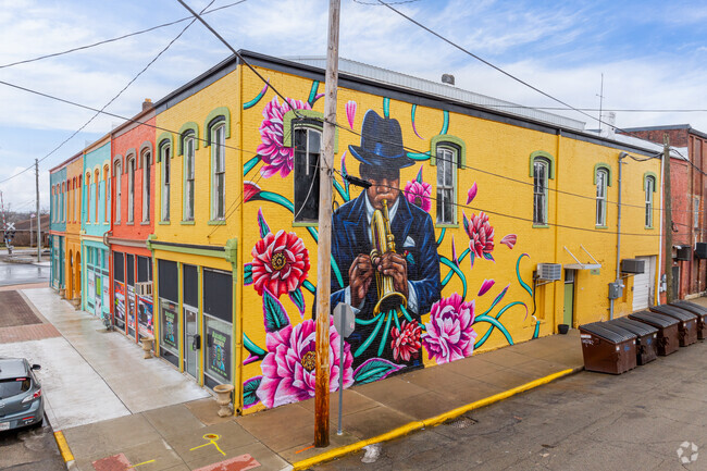 Many of Richmond's buildings are covered in vibrant murals.