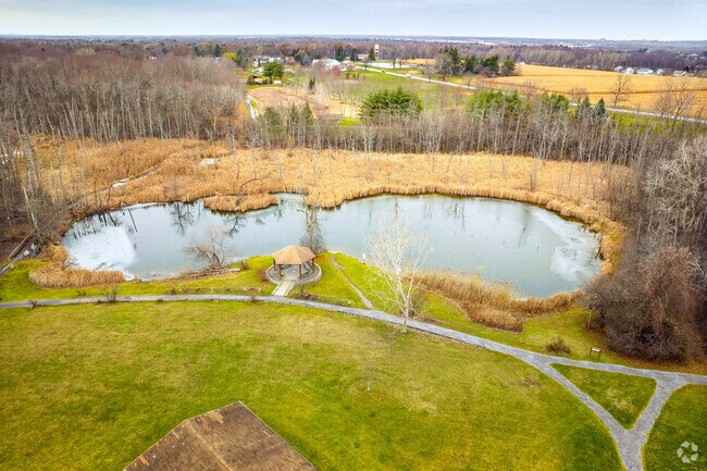 Tinker Nature Park’s pond in Henrietta is a popular spot for school field trips.