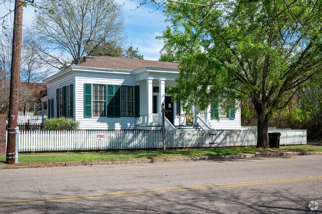 Wide streets and historic homes are in Old Town located in Downtown Montgomery.