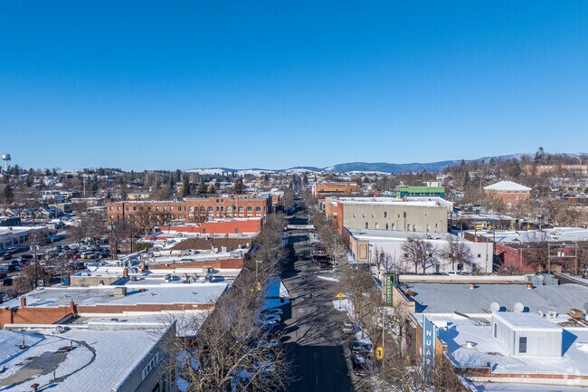Downtown Moscow features lots of older historical buildings.