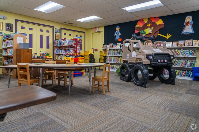 The schools in North Utica have many resources for children to learn from.