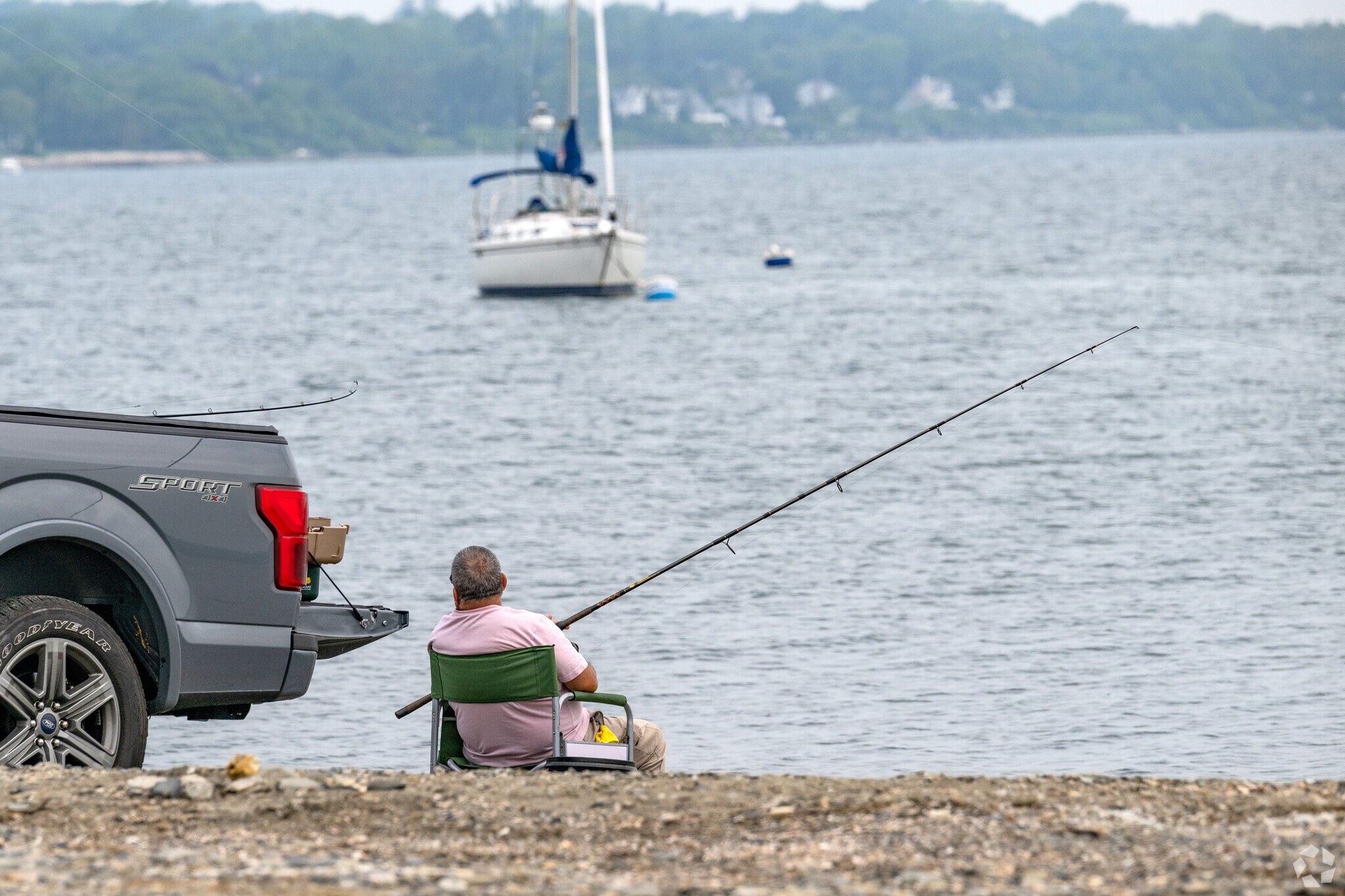 There is nothing quite like fishing at Sandy Point Beach in the South Portsmouth neighborhood.