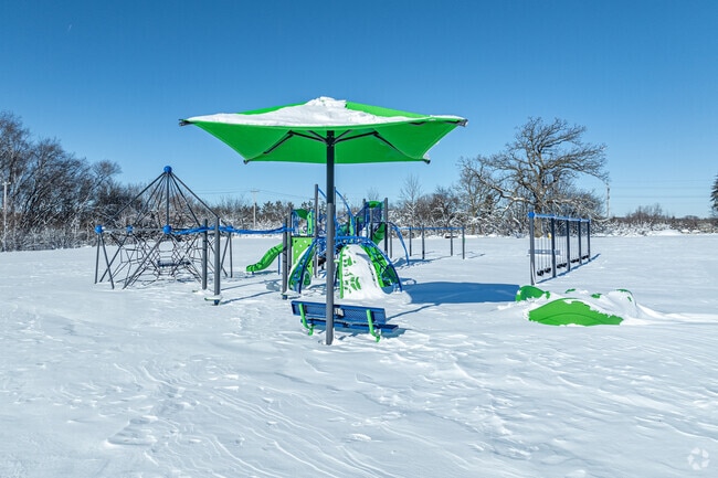 Students can enjoy the playground at St. Charles Catholic School.