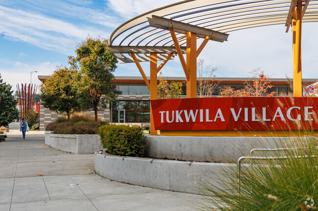 Tukwila Village is the site of Wednesday Farmer's Markets and the Tukwila Library.