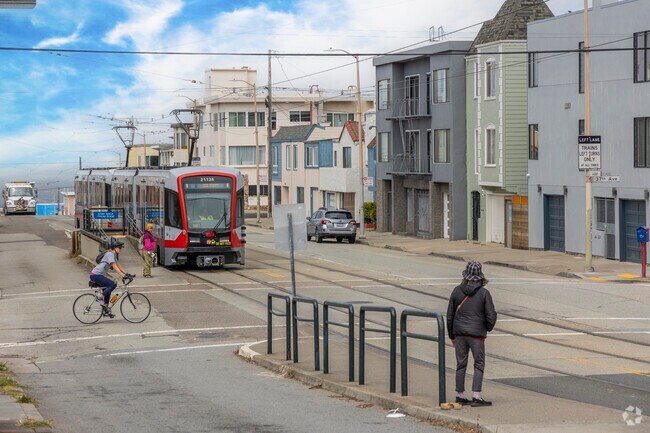 Outer Sunset's N Judah Light Rail connects the Sunset to downtown San Francisco.