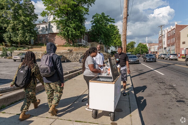 A water ice vendor is among the smallest of small businesses to be found in Brandywine Village.