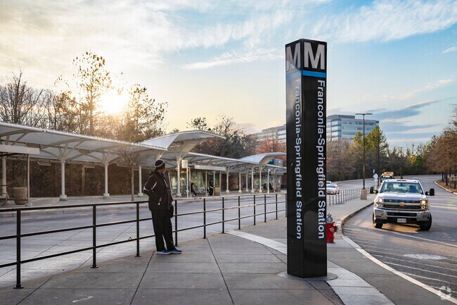 Springfield is a stop on the Metro system that connects locals to the Washington DC.