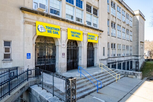 Everyone is together at Westinghouse High School in Wilkinsburg.