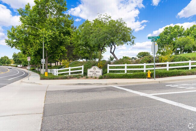 Serena Hills Park offers a serene spot for residents to enjoy nature, with open green spaces, walking paths, and a perfect place for family gatherings.