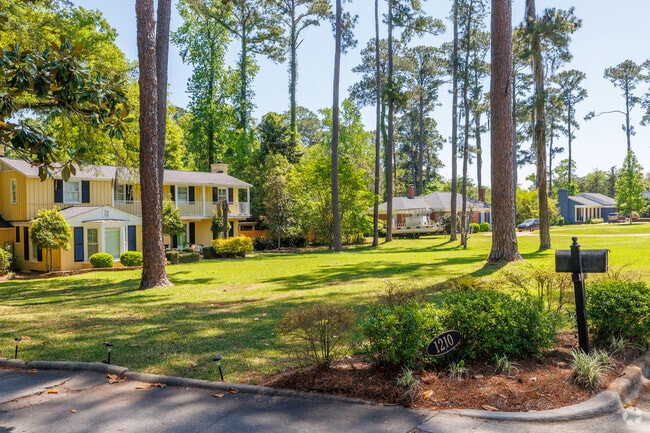 Rows of large homes on spacious lots can be found in upscale Pecan Grove neighborhoods.