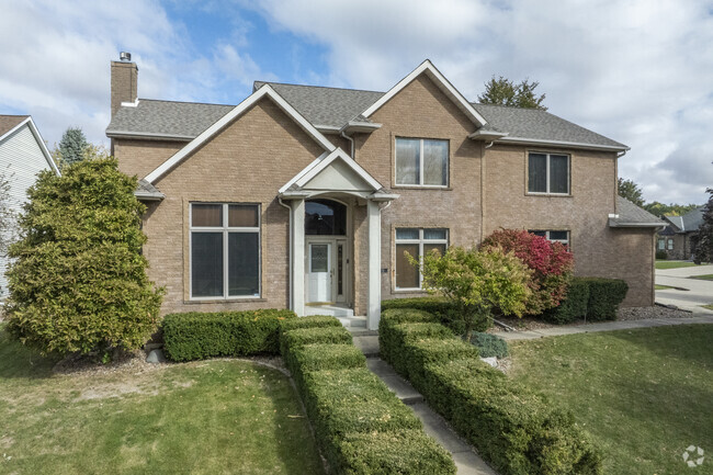 Traditional colonial homes are among the newly constructed homes in Hedgewood.
