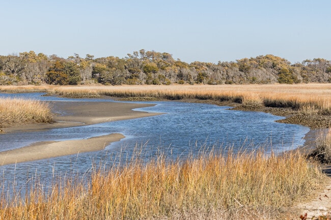 Live the coastal lifestyle on the waterways in Oak Island with serene marsh views.