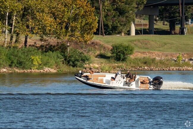 Alexandria Levee Park has several boat ramps for easy access to the Red River.