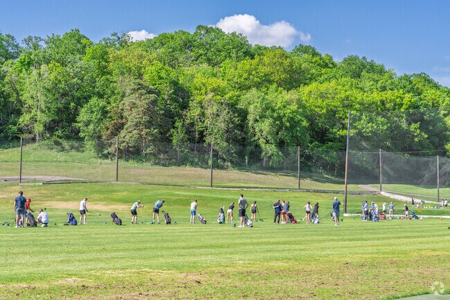 The Glen Lake Golf and Practice Center has a driving range and can accomodate a large number of people.