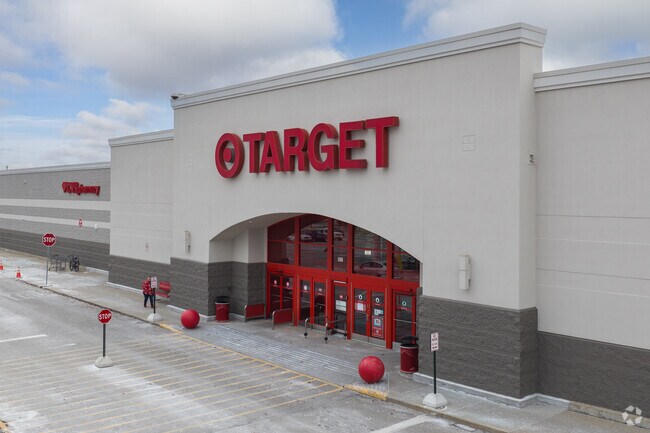 The main retail store in the Edgewood Town Center mall is Target.