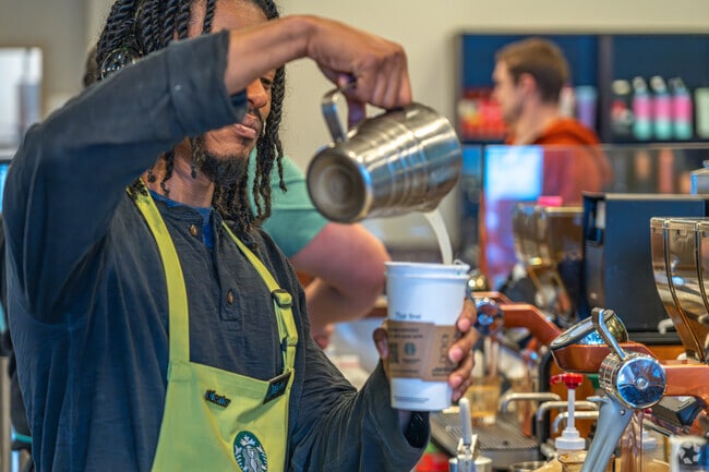 Residents of West Sanctuary Lane love grabbing their morning coffee at Starbucks.