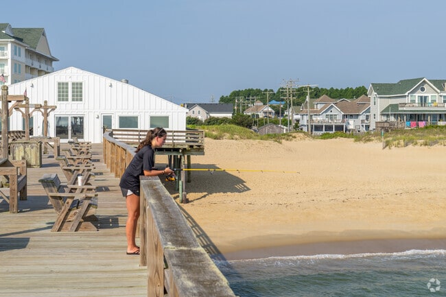 Locals head to Kitty Hawk Beach pier for excellent fishing.